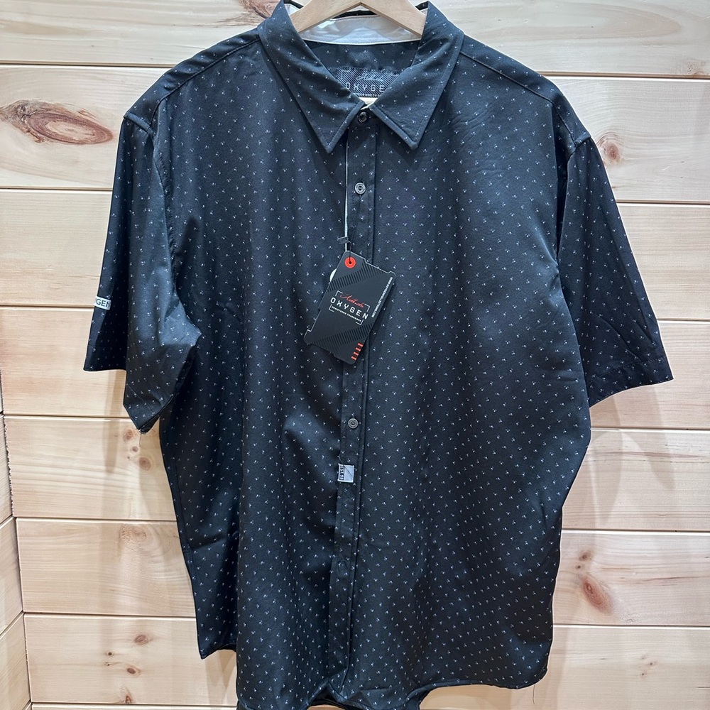ONYX Black Casual Button Down Shirt for Men